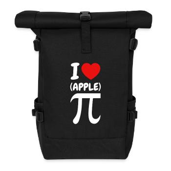 I Love Pi Math Math Teacher Apple Pie - Roll Top Backpack - black - Front