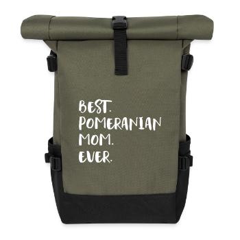 Zwergspitz pommersche Poméranien - Sac à dos roll top - olive/noir - Devant