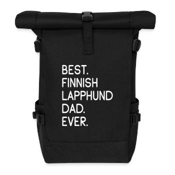 Finnish Lapphund Finnischer Lapphund - Rolltop Rucksack - Schwarz - Vorne