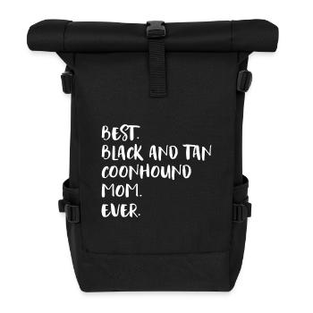 Black and Tan Coonhound - Roll Top Backpack - black - Front