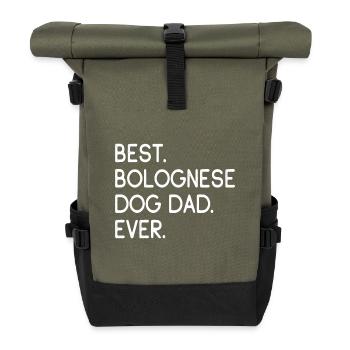 Bolognese Bologneser Hundebesitzer - Rolltop Rucksack - Olive/Schwarz - Vorne
