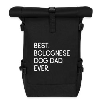 Propriétaires de chiens bolognais - Sac à dos roll top - noir - Devant