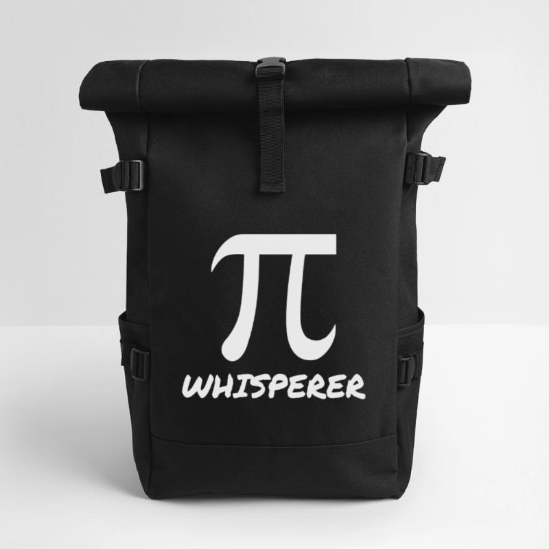 Math teacher Mathematician Pi Flüsterer Roll Top Backpack