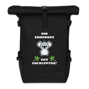 Koala - Sac à dos roll top - noir - Devant