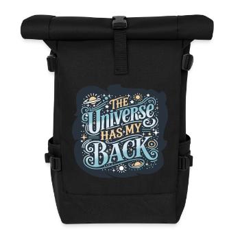 Das Universum - Rolltop Rucksack - Schwarz - Vorne