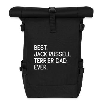 Jack Russell Terrier - Rolltop Rucksack - Schwarz - Vorne