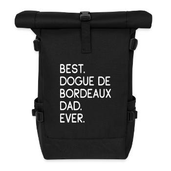 Bordeauxdogge Dogue de Bordeaux - Rolltop Rucksack - Schwarz - Vorne