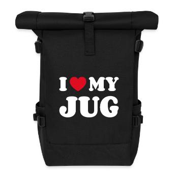 J'aime ma cruche - Sac à dos roll top - noir - Devant