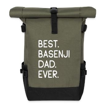 Basenji - Rolltop Rucksack - Olive/Schwarz - Vorne