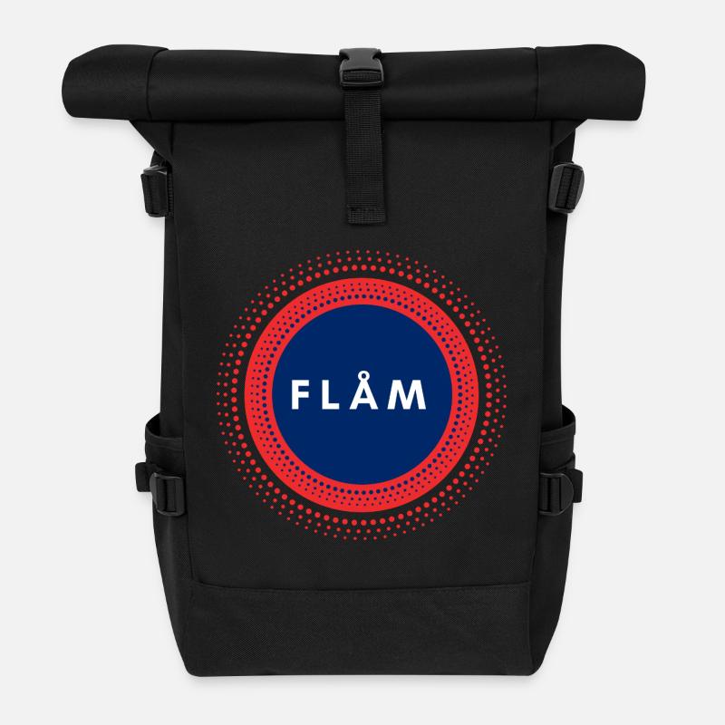 Flam Norway - Roll Top Backpack - black