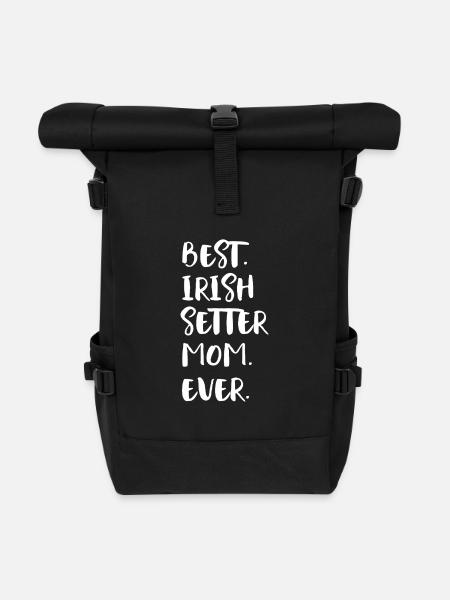 Irish Setter - Rolltop Rucksack - Schwarz