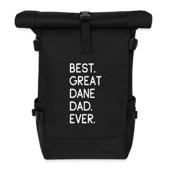 Deutsche Dogge Grand Danois - Sac à dos roll top - noir - Devant