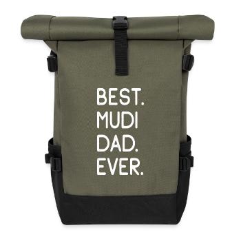 Mudi - Rolltop Rucksack - Olive/Schwarz - Vorne