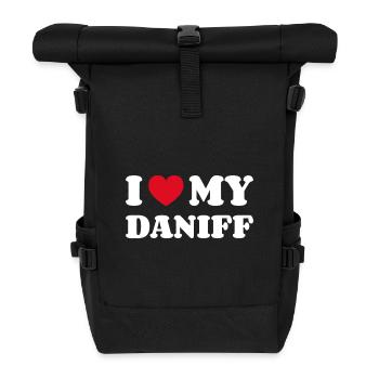 I Love My Daniff - Rolltop Rucksack - Schwarz - Vorne