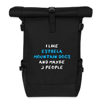 Estrela Mountain Dog - Roll Top Backpack - black - Front