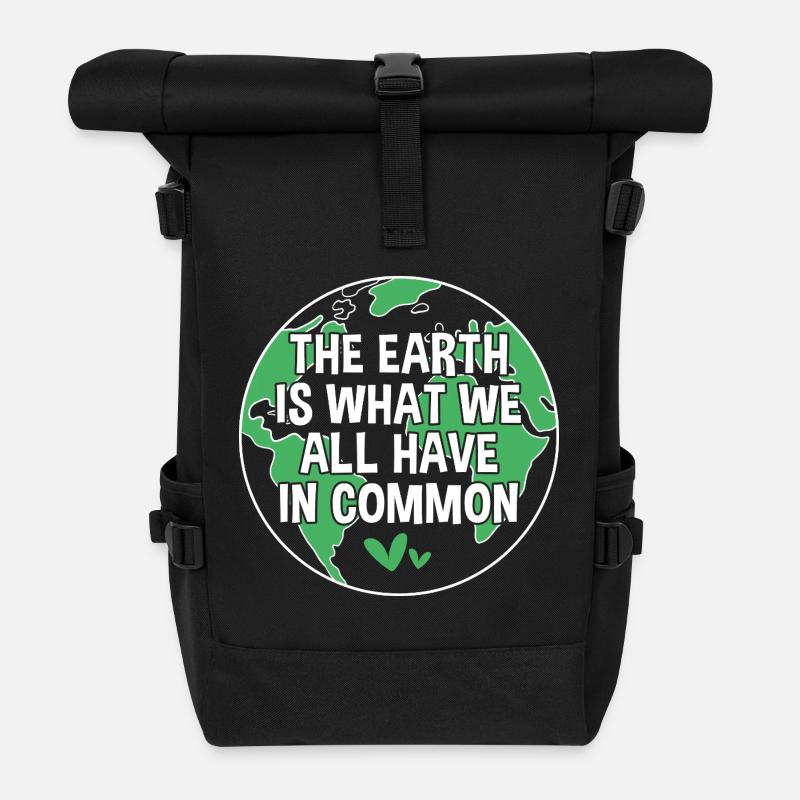 Earth Day - Rolltop Rucksack - Schwarz