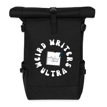 weird writers ultra emblem - Rolltop Rucksack - Schwarz - Vorne