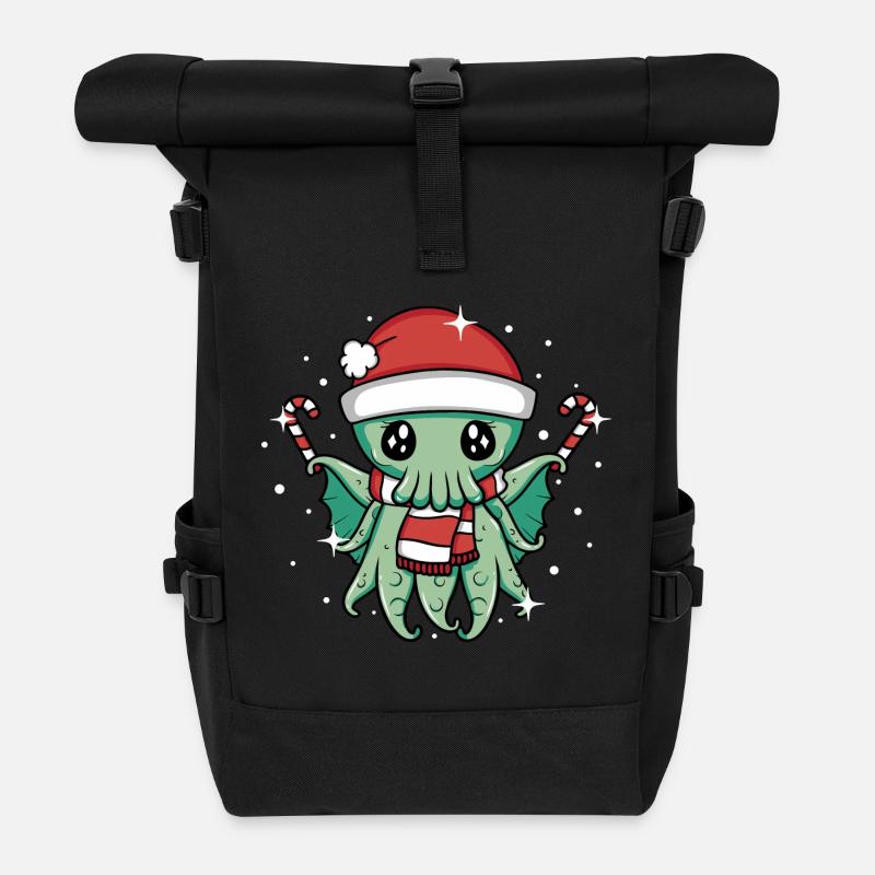 Noël Cthulhu - Sac à dos roll top - noir