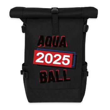 Aquaball Spielerin Team Turnier Mannschaft 2025 - Rolltop Rucksack - Schwarz - Vorne