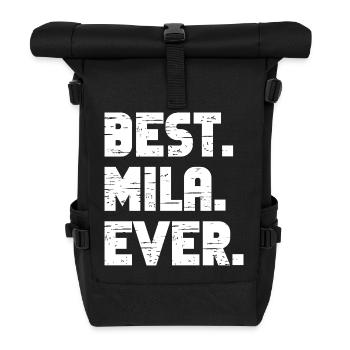 Best Mila Ever Retro Gift Saying Birthday - Roll Top Backpack - black - Front