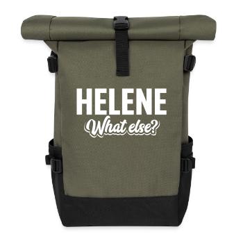 HELENE - we - Rolltop Rucksack - Olive/Schwarz - Vorne
