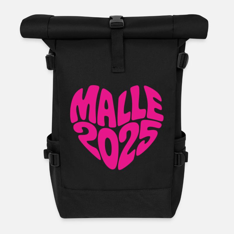 Malle 2025 - Rolltop Rucksack - Schwarz
