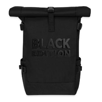 BLACK EDITION by MADFOXX - Roll Top Backpack - black - Front