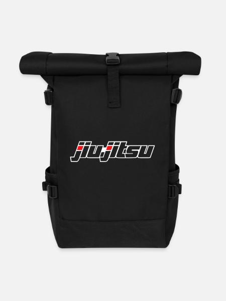 Brazilian Jiu-Jitsu T-shirt BJJ Jiu Jitsu - Roll Top Backpack - black