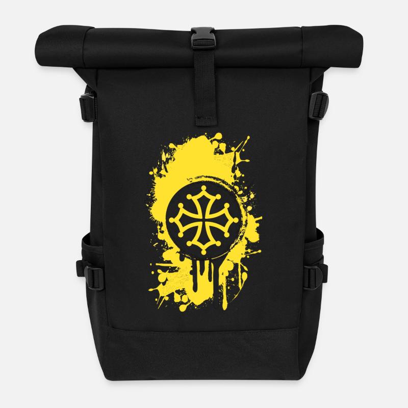 Croix Occitane 03 - Sac à dos roll top - noir
