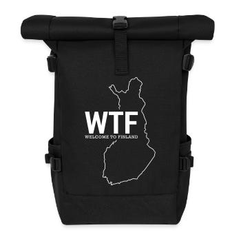 Home Suit - WTF - Roll Top Backpack - black - Front