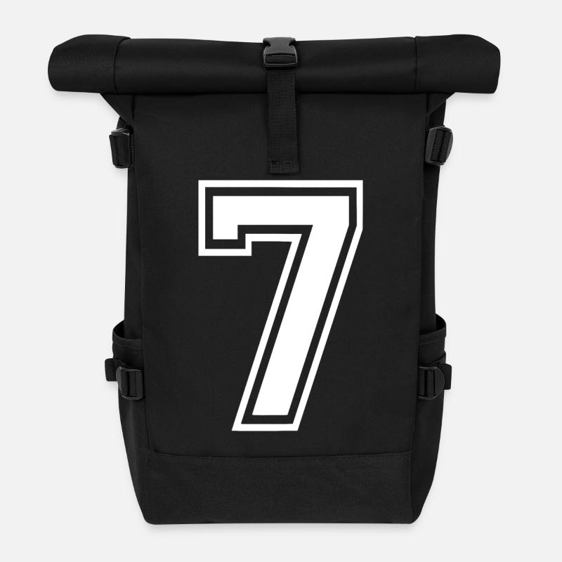 7 - Sac à dos roll top - noir