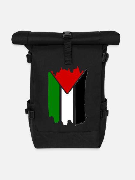 Palestine - Sac à dos roll top - noir