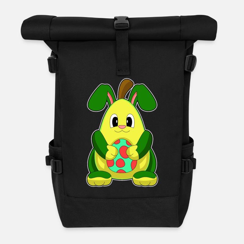 Avocado Ostern Osterei - Rolltop Rucksack - Schwarz