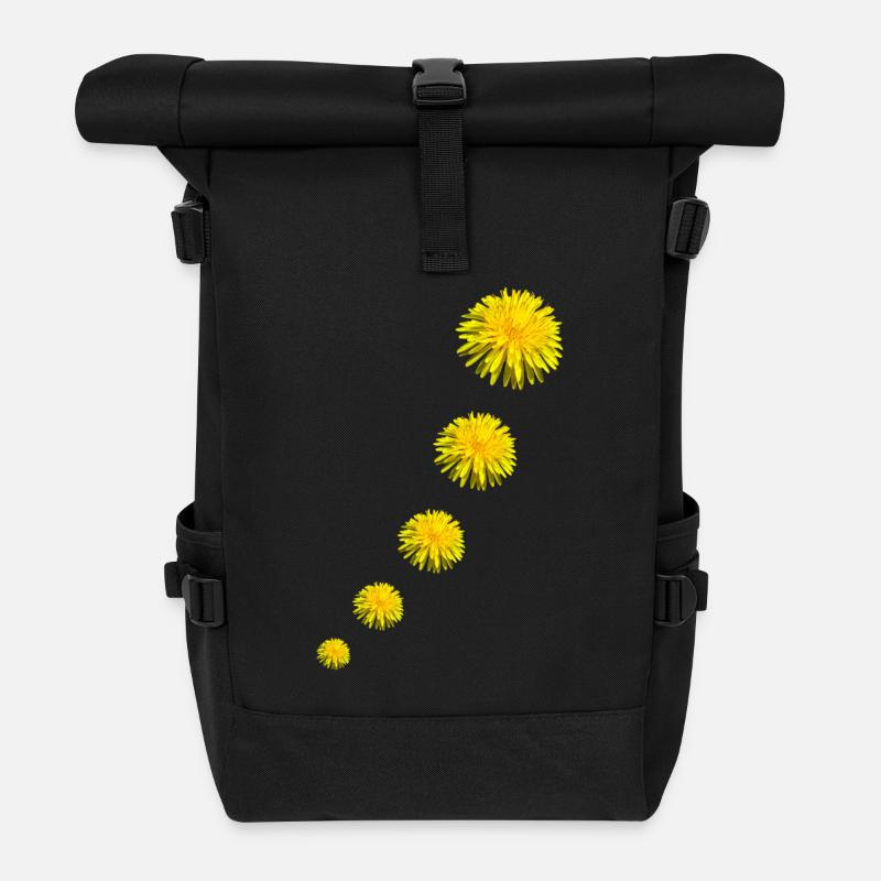 DANDELIONS II - Sac à dos roll top - noir