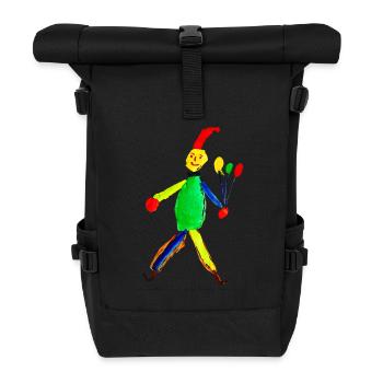 Jumping jack - Roll Top Backpack - black - Front
