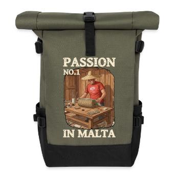 Malta Pyro Passion - Rolltop Rucksack - Olive/Schwarz - Vorne