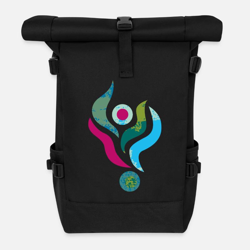 yoga-design_39 - Rolltop Rucksack - Schwarz