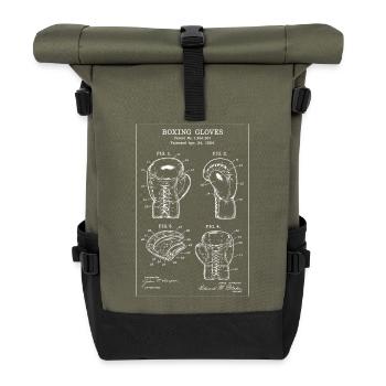 Art breveté des gants de boxe Blueprint - Sac à dos roll top - olive/noir - Devant