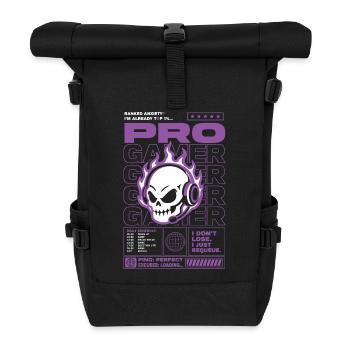 Conception du Crâne de Joueur Anxiété classé - Sac à dos roll top - noir - Devant