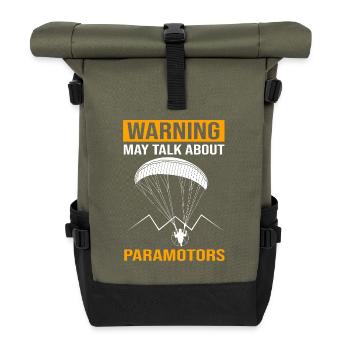 Gleitschirmflieger Gleitschirmfliegen Parapente - Sac à dos roll top - olive/noir - Devant