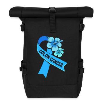 Darm Krebs Dickdarm - Rolltop Rucksack - Schwarz - Vorne