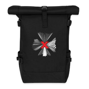 Skyscraper, Hochhaus, Skyline, NYC - Roll Top Backpack - black - Front