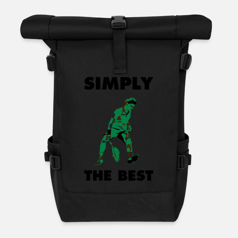 SIMPLY THE BEST - Rolltop Rucksack - Schwarz
