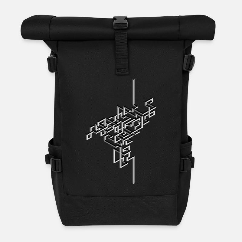 knot - Roll Top Backpack - black