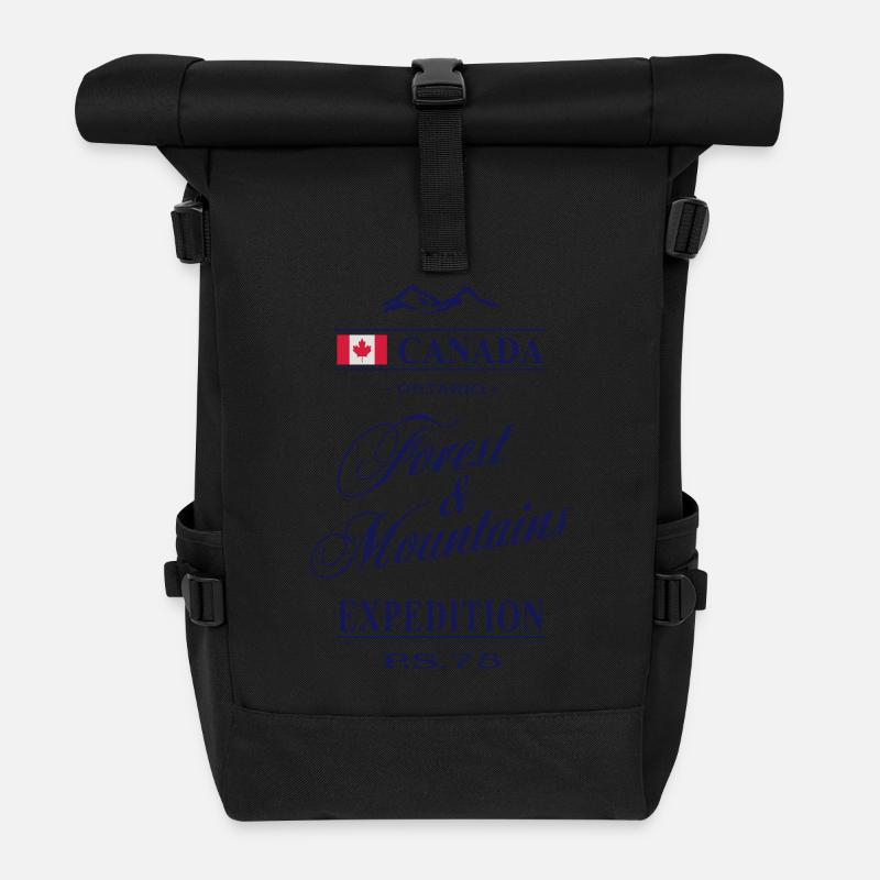Canada - Ontario - Rolltop Rucksack - Schwarz