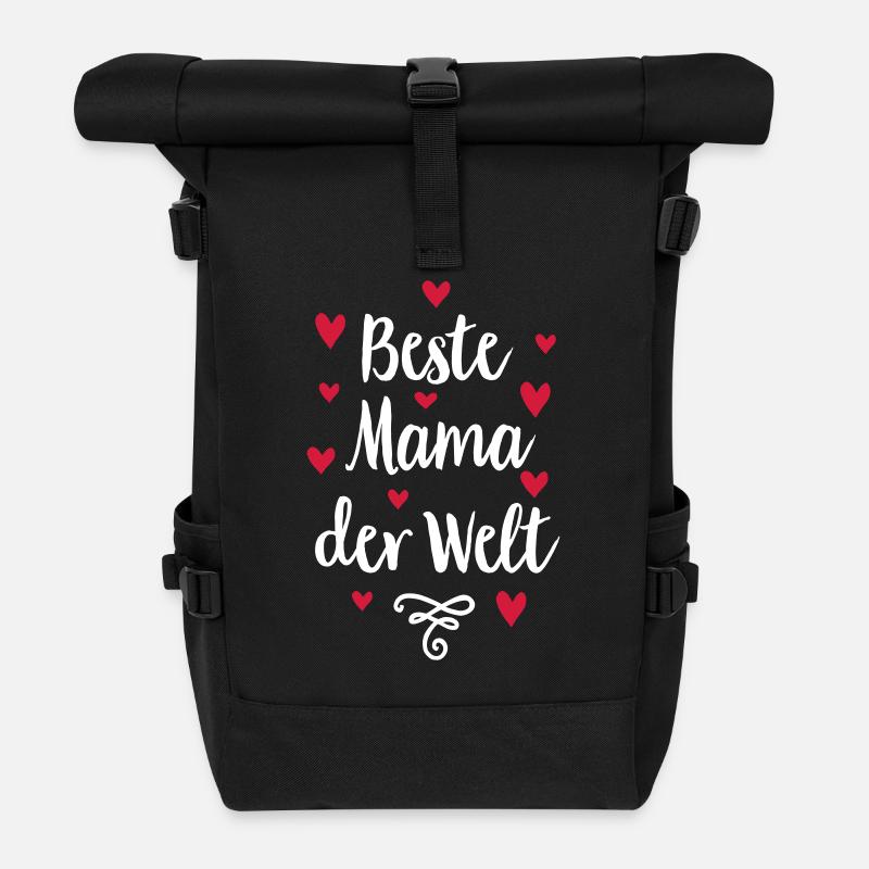 Mama - Rolltop Rucksack - Schwarz