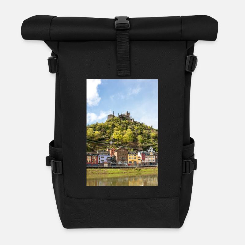 Reichsburg Cochem Rheinland - Rolltop Rucksack - Schwarz