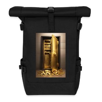 Voûte d’or - Sac à dos roll top - noir - Devant
