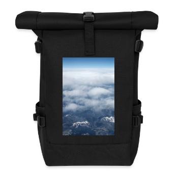 Cloud Formations and the alps near the Zugspitze - Roll Top Backpack - black - Front