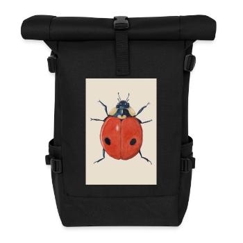 Marienkäfer 2 Poster - Rolltop Rucksack - Schwarz - Vorne